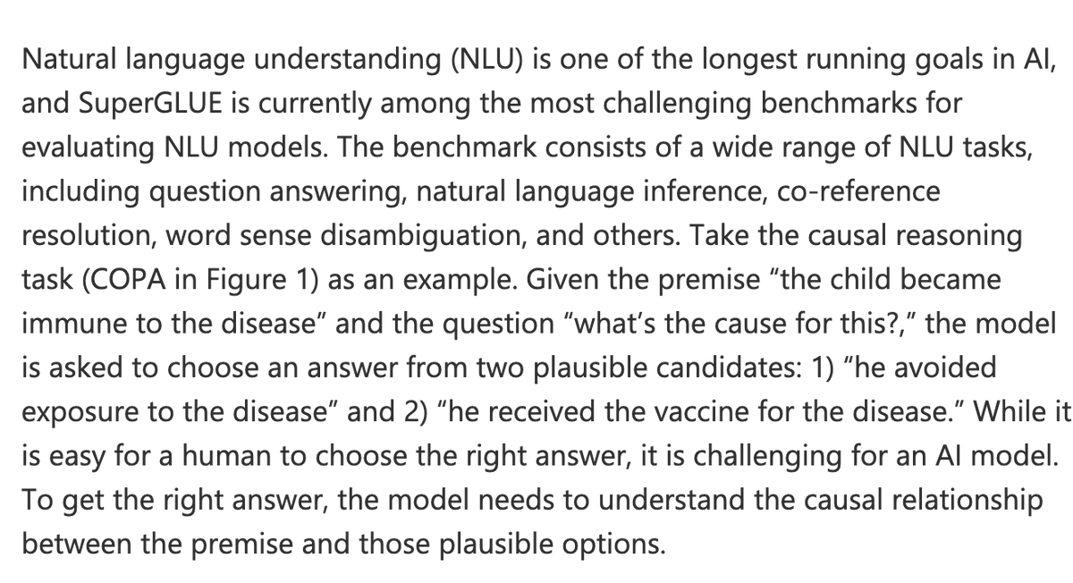 The Microsoft blog post that this links to is slightly less bad, only because the "natural language understanding" part is buried in text, not the headline: https://www.microsoft.com/en-us/research/blog/microsoft-deberta-surpasses-human-performance-on-the-superglue-benchmark/