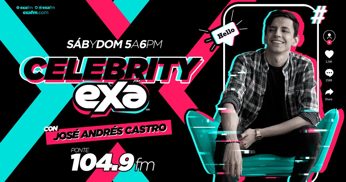 joseandrescg's tweet photo. Mañanaaaa en entrevista en #CelebrityExa : @OmarYubeili estrenando su nuevo sencillo "Karma"

5pm https://t.co/TFgtaJKfuJ (Hora CDMX) @ExaFM 

Nos escuchamos mañanaa!! :) https://t.co/ZfhV6bZ7cT
