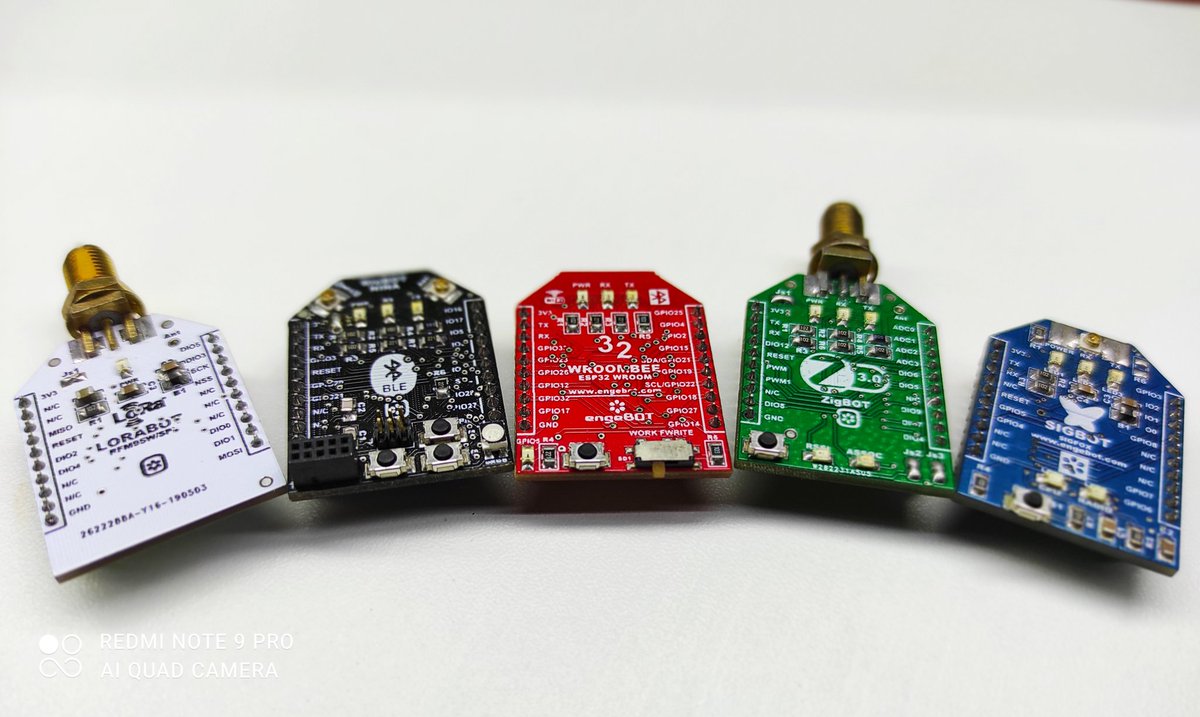 engereggae's tweet photo. This is @siri_neo SiriNEO Technologies!
loraBOT, BleBOT, Wroombee, ZigBOT and SigBOT.
#lora #ble #wifi #zigbee3 #sigfox
#madeinbrazil https://t.co/YJ0hGaZmfm