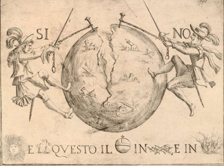 17th-century cartooning  

                              vs      
                   19th-century cartooning 