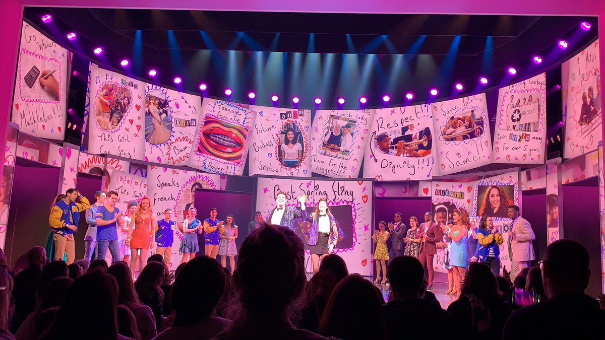 shinblaqplus's tweet photo. Also can we take a minute to appreciate the people who were working at the theatre as well who not only spoke to me for ages bc it was my first show but upgraded my seat bc that that view?? 💕 #MeanGirlsBway #fetchfans https://t.co/XuT0va68Ut