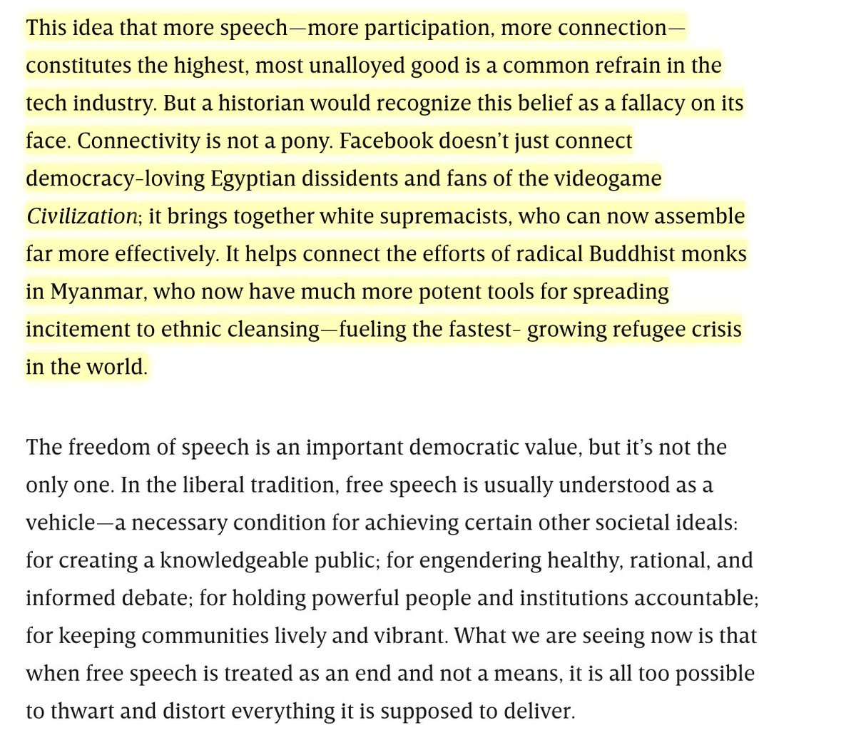 Anyhoo, I'm realizing that many people who followed me in the last year really don't know of my work on technology & society! (Gotta establish credentials since I always stay in my lane.) My Wired cover story on free speech/attention in the 21st century.  https://www.wired.com/story/free-speech-issue-tech-turmoil-new-censorship/