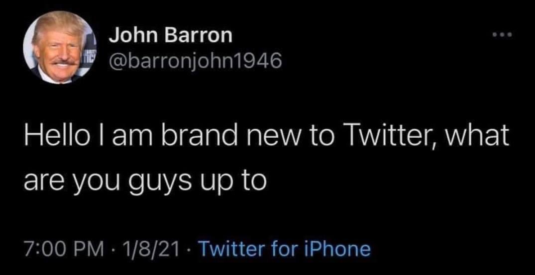 voodoochild17's tweet photo. Hey - I just started following this guy...seems nice. #TrumpBanned https://t.co/1x5ye8vZAF