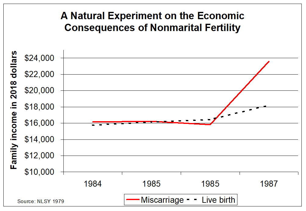 Our results suggest that never-married mothers would indeed be impoverished even if they'd never given birth./6