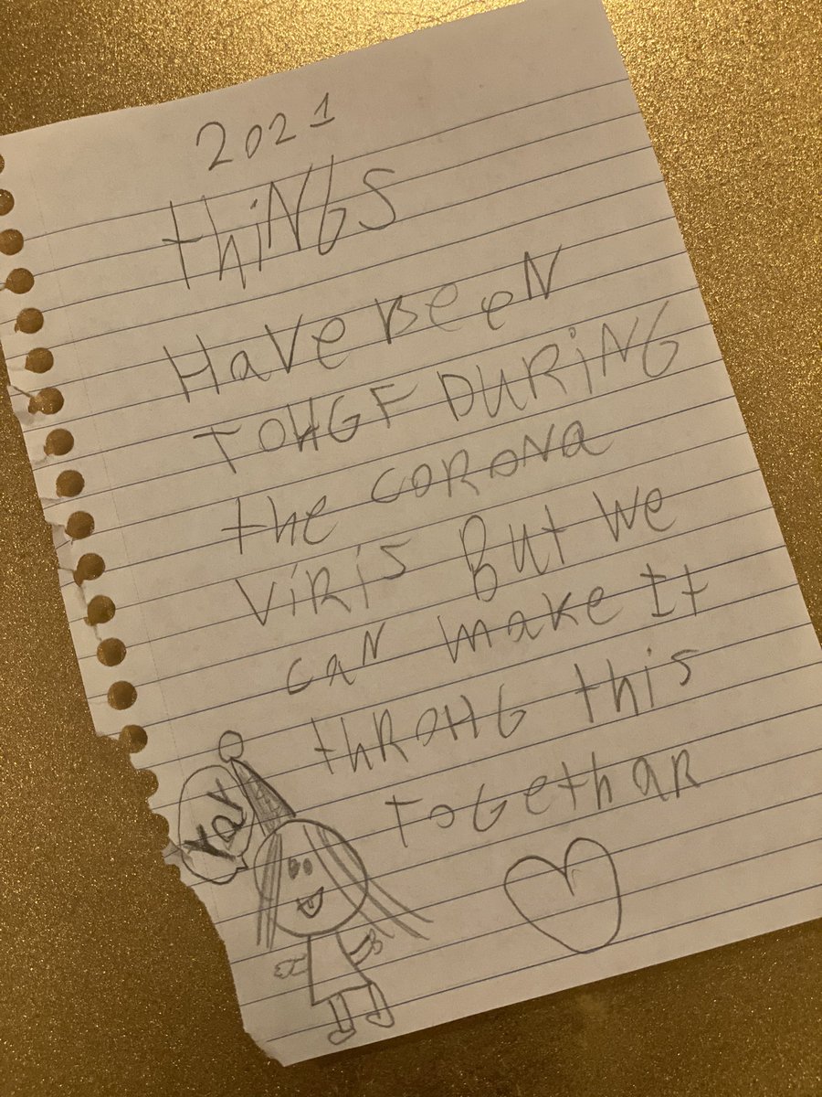 Our 7-year-old slipped this under our door ❤️