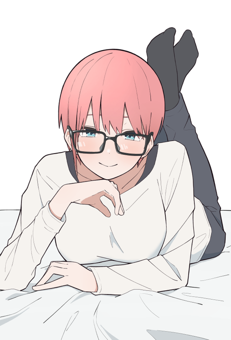 日比谷色さんがTwitterに投稿した中野一花(五等分の花嫁)のイラスト。
