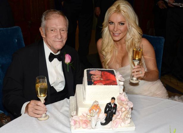 hughhefner's tweet photo. 2012- Hef and @CrystalHefner were married on #NYE.
#FlashbackFriday https://t.co/WcrwxrzFWU