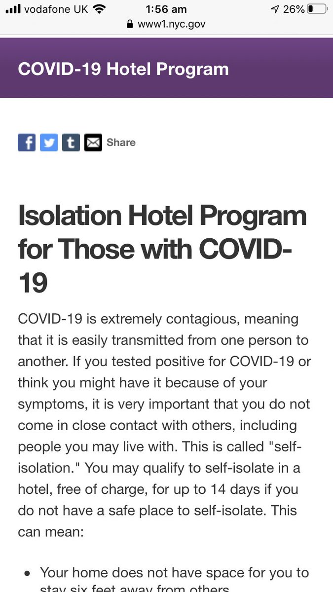 London needs a #covidhotelprogram like NYC for those who can’t self isolate @SadiqKhan @CMO_England www1.nyc.gov/site/helpnowny…