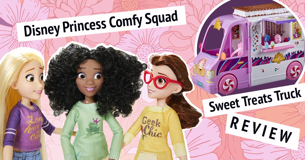 Let your favorite princess lounge and snack just like you with the Disney Princess Comfy Squad Sweet Treats Truck and Dolls from <a href="/Hasbro/">Hasbro</a>!  👑👟🍬 bit.ly/2JOAQFt
