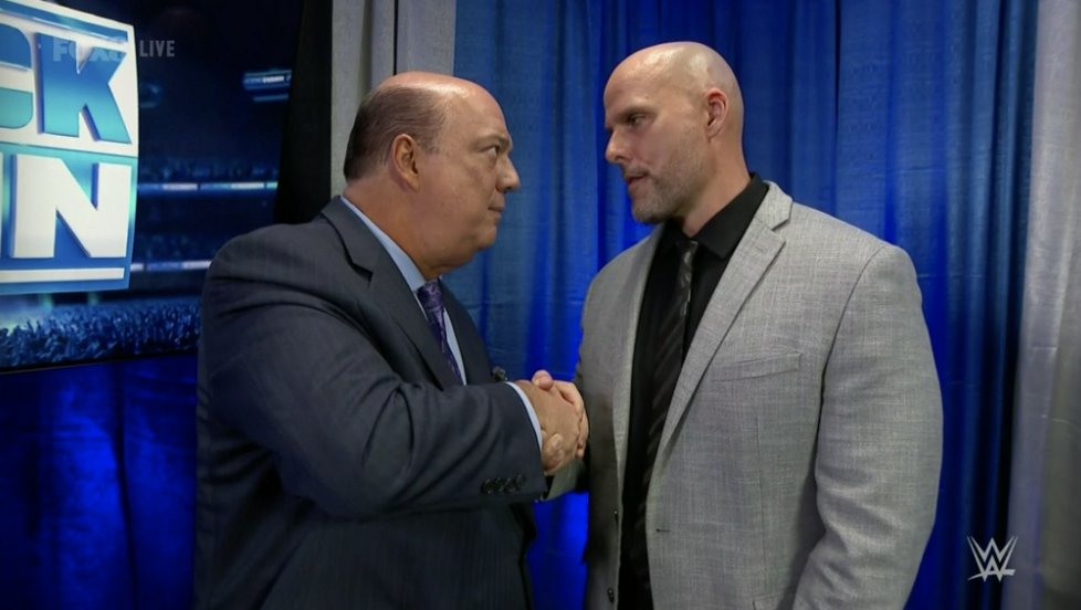WWEAustralia's tweet photo. LIVE | "You're in the Gauntlet Match!" - @HeymanHustle to @ScrapDaddyAP! #SmackDown #WWEAustralia https://t.co/NRA3nW5mOP