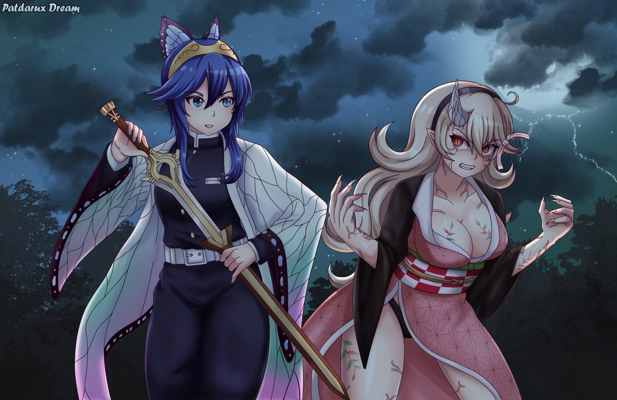 Lucina and Corrin as Shinobu and Nezuko (Demon Slayer)

Commission for <a href="/JaredAhumada/">Jared G. Ahumada</a> 

#Lucina #corrin #Kamui #FireEmblem #FEHeroes #Shinobu #Nezuko