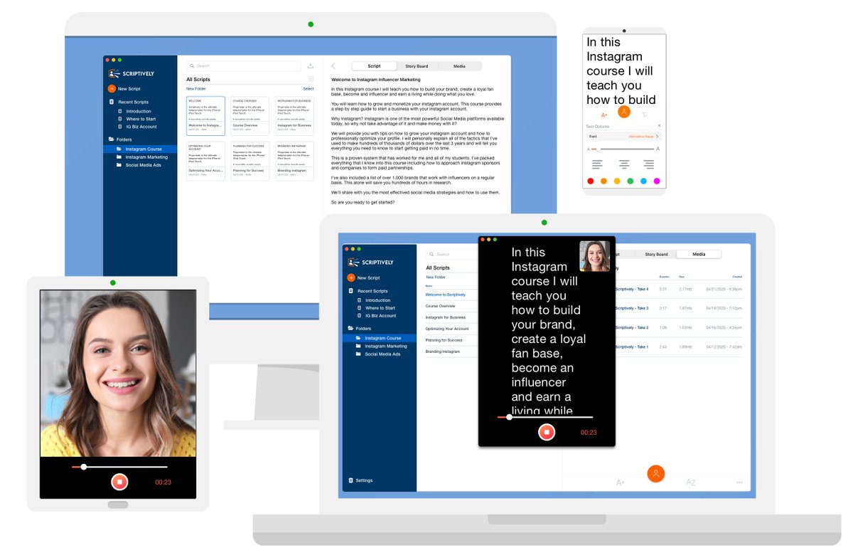 scriptively's tweet image. Learn how Scriptively can help you write and deliver great talks.  scriptively.com
Become a better speaker, teacher, and leader. 
Available on Mac OS Catalina and above, and iOS/iPadOS 13+. Coming soon to Windows and Android