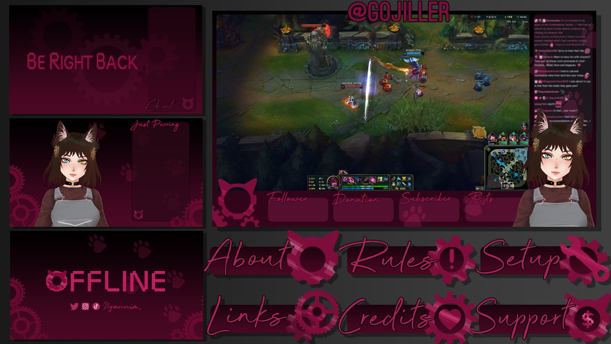 luringgud_'s tweet photo. Stream graphics commission for @Nyannia_ ✨🥺 (Starting and BRB scene animations in replies) Thank you so much for commissioning me, looking forward to your stream adventures ✨
______
#twitch #twitchcommission #streamoverlay #commission https://t.co/WQ2zA33eUZ