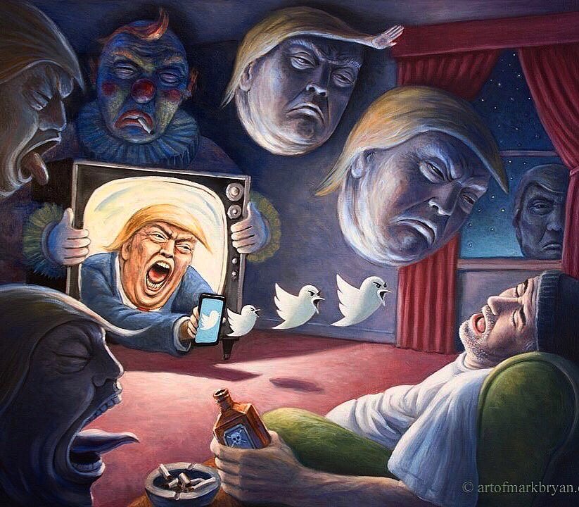 ArtofMarkBryan's tweet photo. No more tweets from this POTUS POS. Twitter finally bans him forever. A few years too late but yeah. #TwitterBannedTrump #ItsAboutTime #IncitingViolence #ImpeachandRemove #insurrection #DCRIOTS #MAGATerrorism #ByeDon https://t.co/po2MMxU2Gg