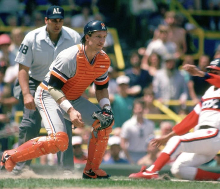 Goat Jerseys on X: Lance Parrish had the best catchers gear🔥🔥🔥 Just a  beautiful day game in Comiskey⚾️  / X