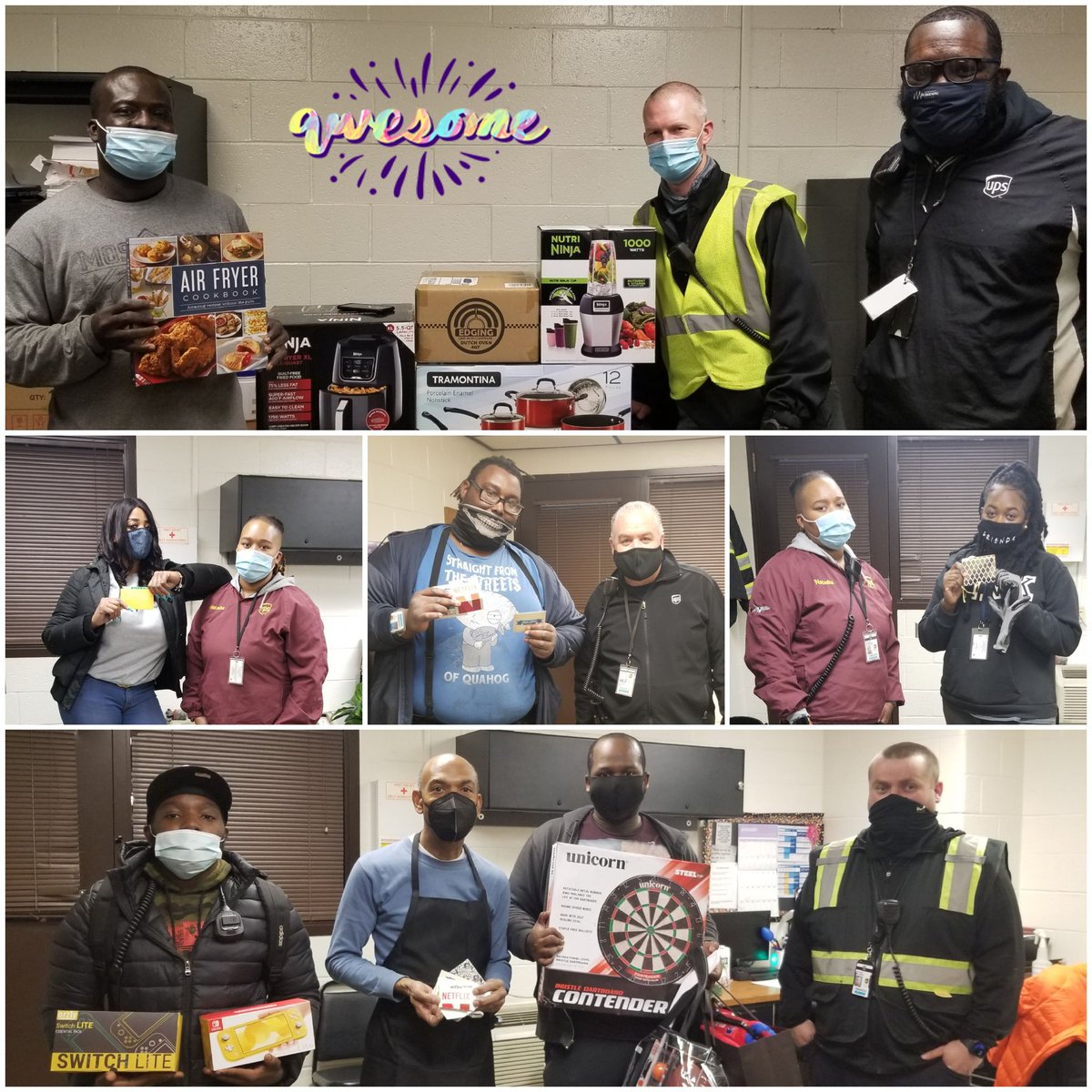 Congratulations & thank you to the PHL Day Sort Peak Raffle winners!! Your commitment to safety, service & attendance was a huge contribution for a successful peak!! #Teamphlsnaps #togetherweareUPS #SafetyFirst @KVUPS @nick_iannacone2 @RobertCapone17 @Franciscovh17