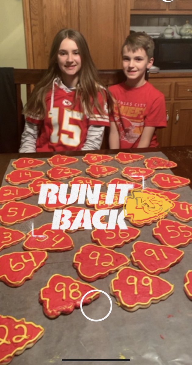 We love making our <a href="/chiefs/">Kansas City Chiefs</a> playoff cookies! #RunItBack