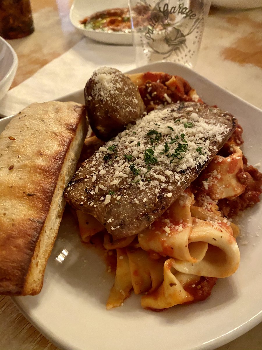 Got to go behind the scenes of <a href="/LexingtonPasta1/">PASTA GARAGE</a> tonight (hairnets included) to see how they make their own pasta and sauces. 
Loved everything we had for dinner at Pasta Garage Italian Cafe, from the Ragu Alla Bolognese to the lasagna and cannolis. Chef <a href="/joejoepalumbo/">Joe Palumbo</a> approves.