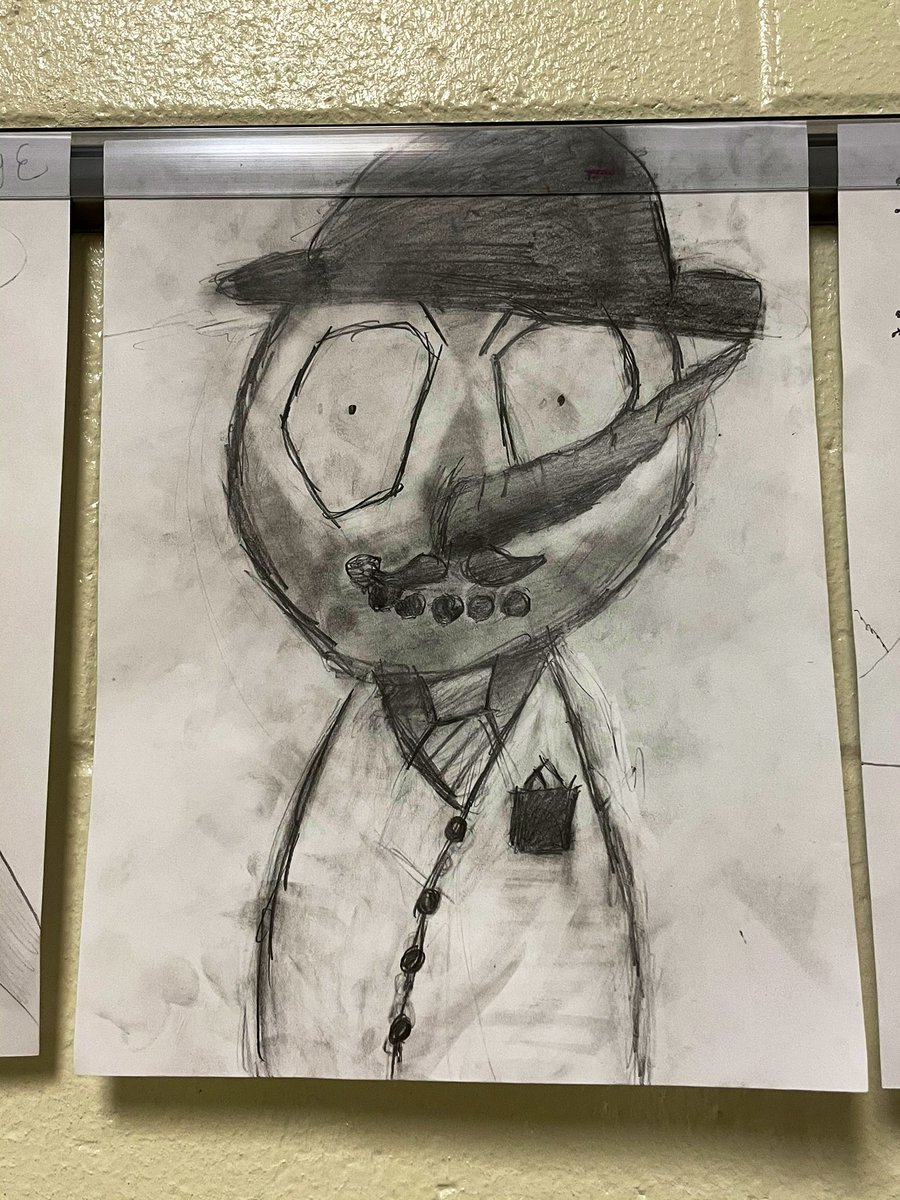 Loved watching <a href="/TrishLPowell1/">Trish L Powell</a> 4th graders <a href="/ClarkCreekSTEM/">Joey Moss</a> create these value drawings. Such fun personalities  coming through  and I’m diggin the details!