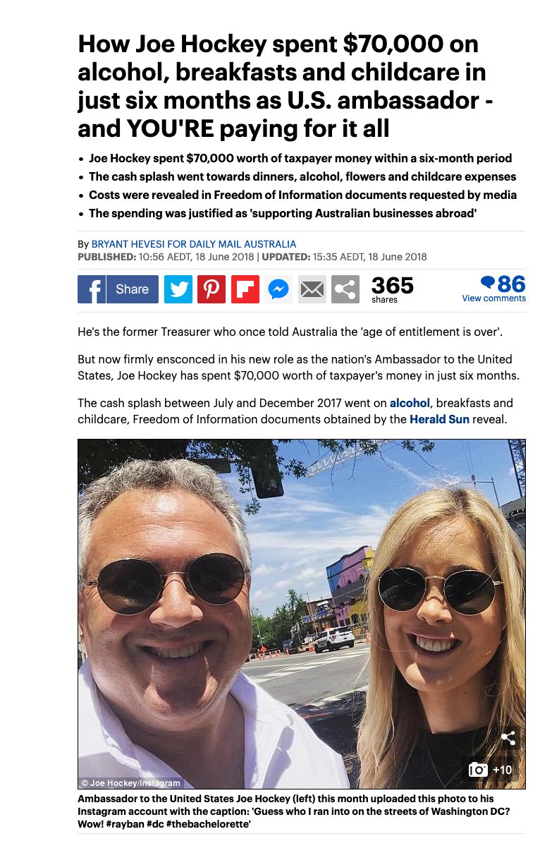 Perhaps it's because Joe Hockey has been too busy taking selfies, or gurgling down the champers while we Lifting-Leaning taxpayers footed the bill for him, but Hockey somehow doesn't appear to have noticed the violent, dog whistling rhetoric Trump has used for many years.