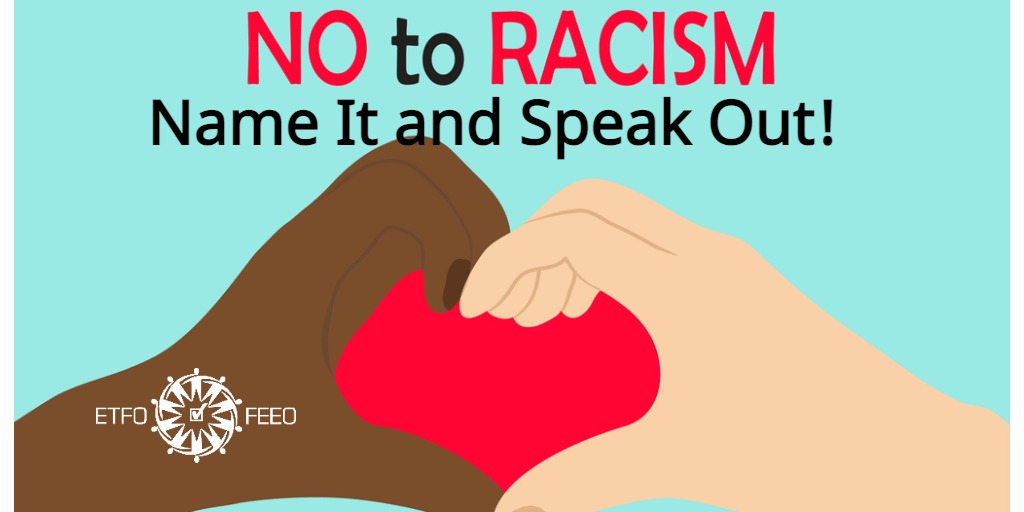 ETFOeducators's tweet photo. The attempted coup and violent insurrection on Jan 6, in Washington DC, serve as a disturbing reminder. We must name and speak out against white supremacy and white privilege. 

READ ETFO statement
https://t.co/541fI5674A 
#onpoli #BlackLivesMatter #Cdnpoli https://t.co/omrG5x4F5O