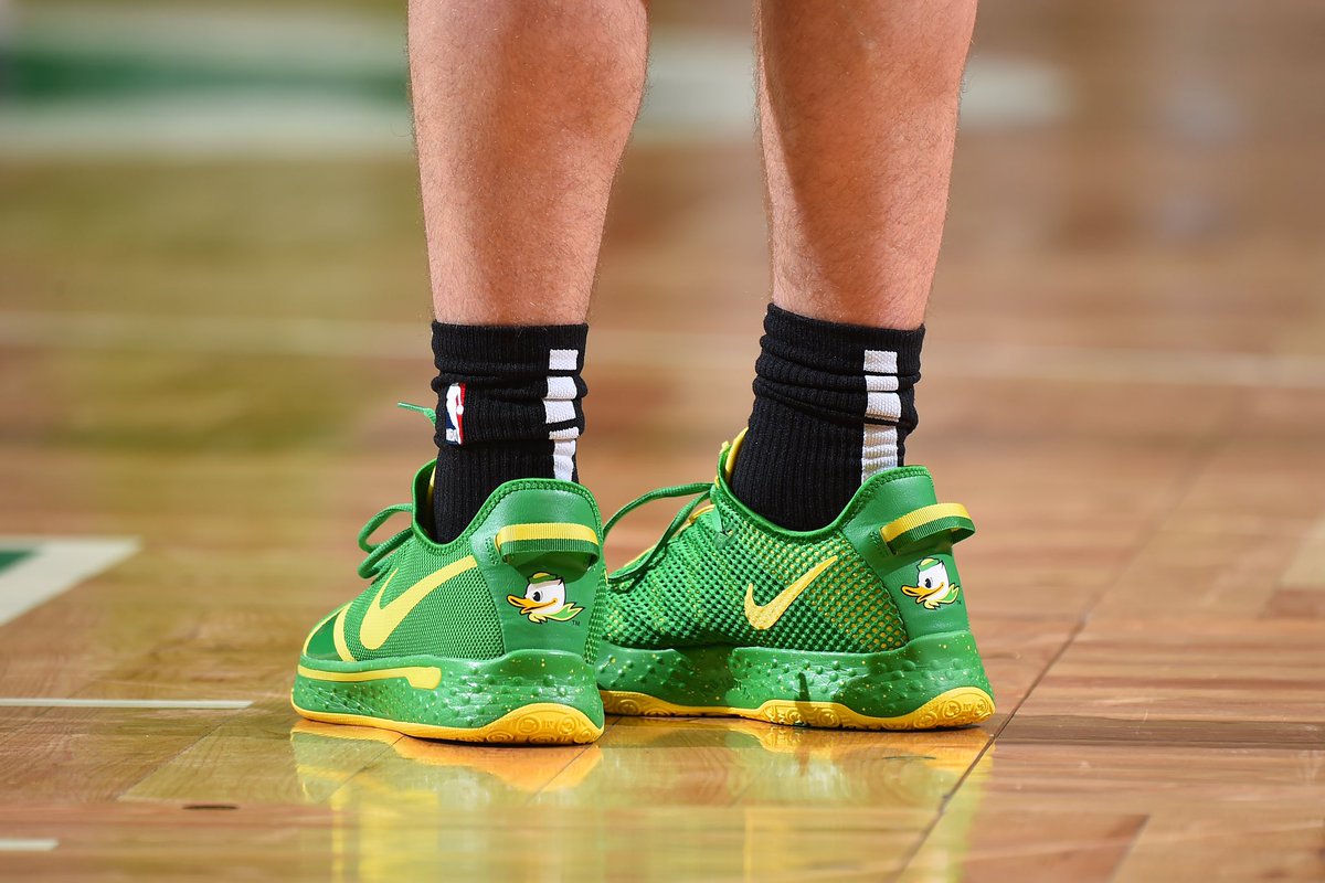 Nike PG4 Oregon Ducks PE Promo/SAMPLE‎ Player Exclusive Size 15 Men Green nike oregon pe products for sale | eBay main image 2