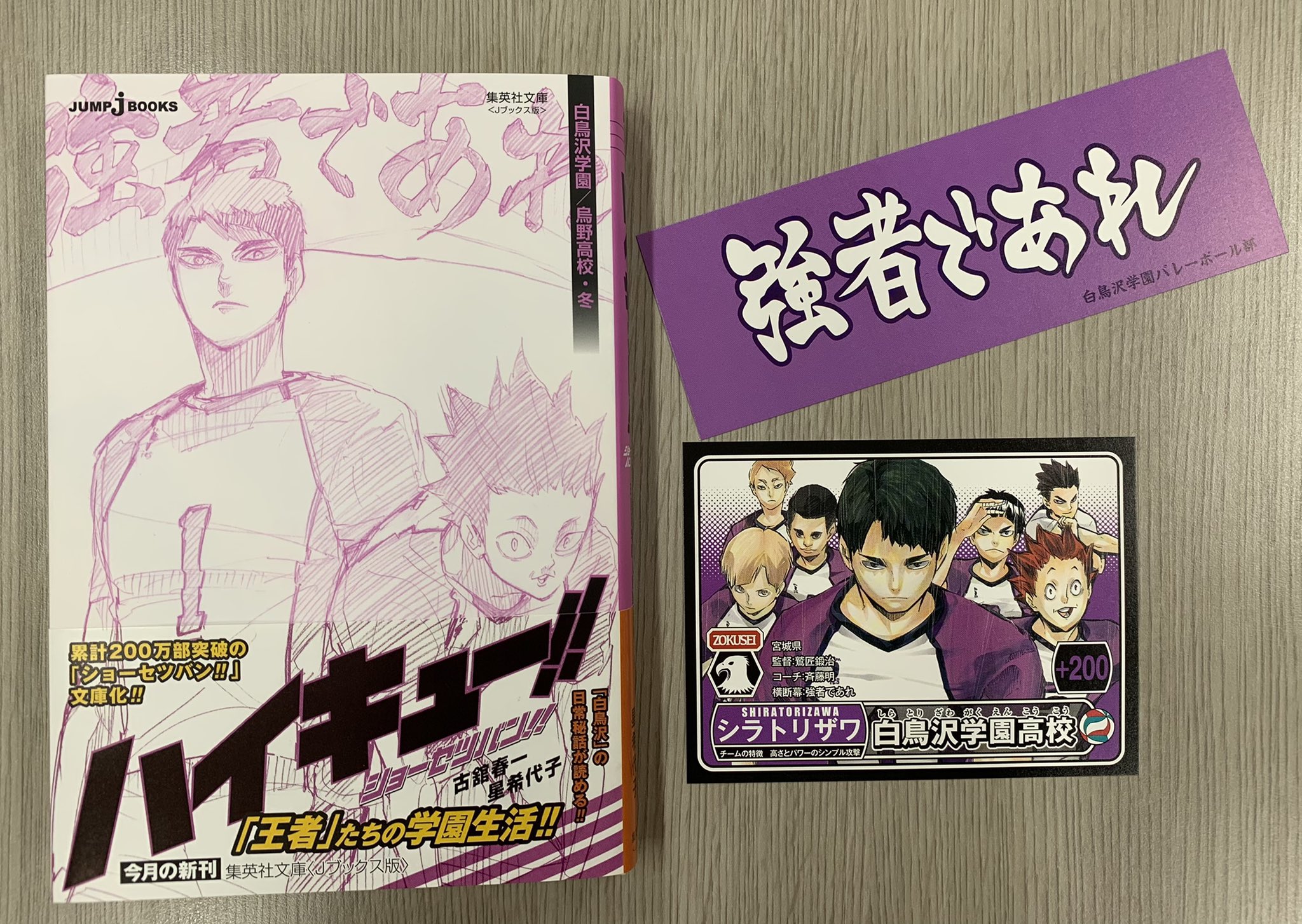 集英社コミック文庫 集英社文庫 Jブックス版 ハイキュー ショーセツバン 第3弾2冊 1 18 月 発売 初回出荷分にカード 横断幕しおり付き 梟谷 稲荷崎 のしおりは両面仕様 T Co Jgdguqvddc 特典情報 アニメイト 集英社コミック文庫 集英社文庫 Jブックス版 ハイキュー ショーセツバン 第3弾2冊 1 18 月 発売 初回出荷分にカード 横断幕しおり付き 梟谷 稲荷崎 のしおりは両面仕様 T Co Jgdguqvddc 特典情報 アニメイト