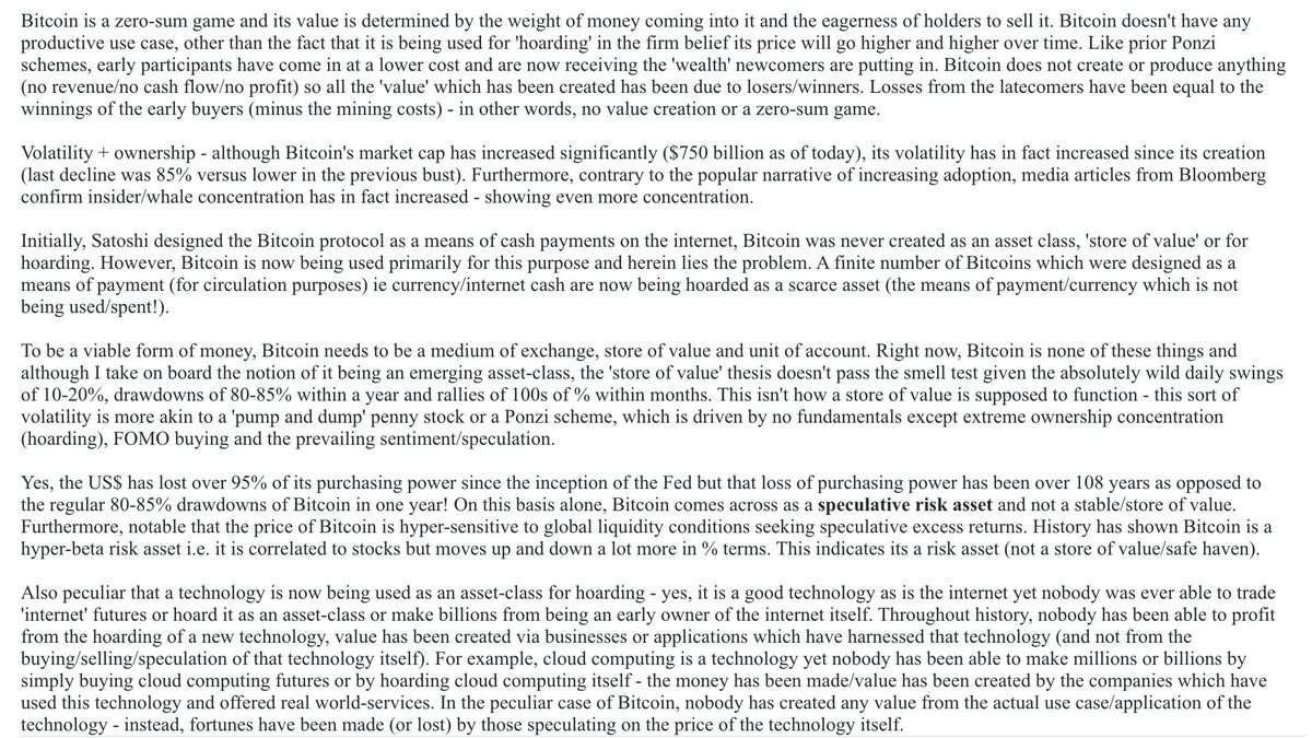 1/3) My thoughts on Bitcoin -Hopefully, it will provide you with a fresh perspectiveDisclosure - no conflict of interest/skin in the game