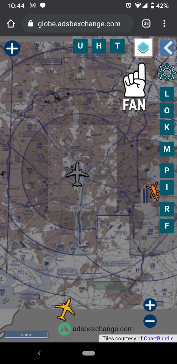 This is a good "helicopter route map for dummies" tho  @1crazyarchitect taught me about the layers button in  http://globe.adsbexchange.com&nbsp; admittedly I still look at street map view most of the time.