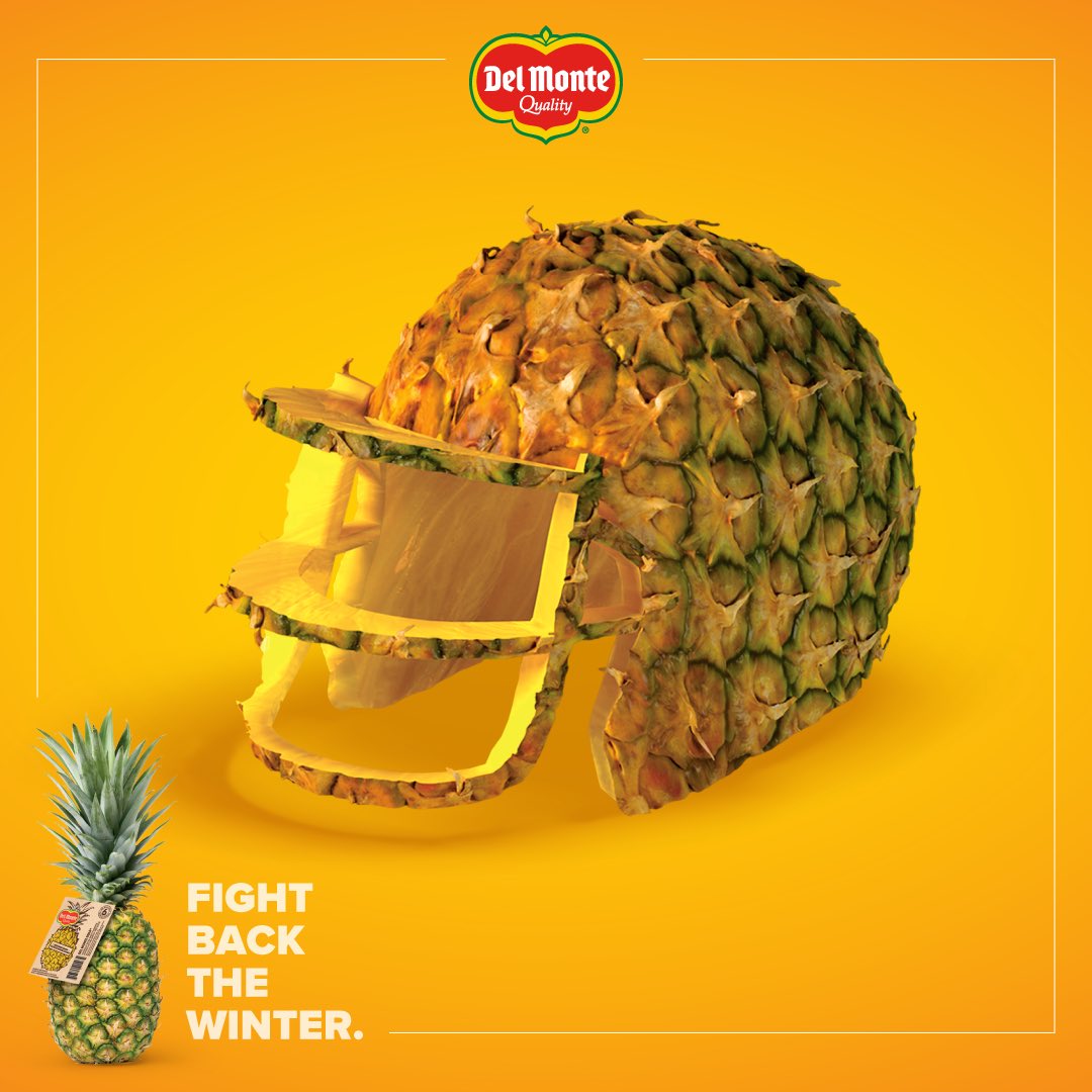 DelMonteFresh's tweet photo. Del Monte Goldยฎ Extra Sweet Pineapple is an excellent source of Vitamin C, which helps support a healthy immune system. #FightBacktheWinter with #DelMonteFresh ๐๐๐! https://t.co/Q77jbksZMH https://t.co/0yliUuCvLb