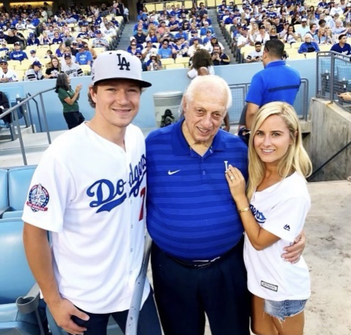 The newest Hab and the late, great Tommy Lasorda. 

#RIPTommy #GoHabsGo 

📸: @tytoff16 [IG]