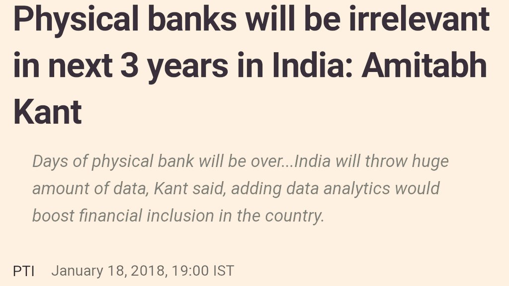 idesibanda's tweet photo. 9 Days to GO...

18th Jan must be celebrated as
#BranchLessBanking Day as it's completing 3 years when @amitabhk87 said 👇 https://t.co/nXWWBUhfUC
