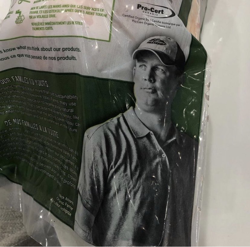 Amazing to see one of the hardest working family guys around representing his incredible product. Nick Ahrens
Locals: Sobeys, Joanne’s, Metro, Loblaws. Eat local.
#herestothefarmer 
@yvforganic