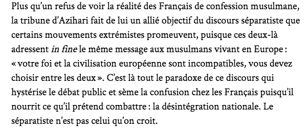 frburgat's tweet photo. Le séparatiste n'est pas celui que l'on croit ! #Azihari #Marianne.net https://t.co/gKOGOlntJd