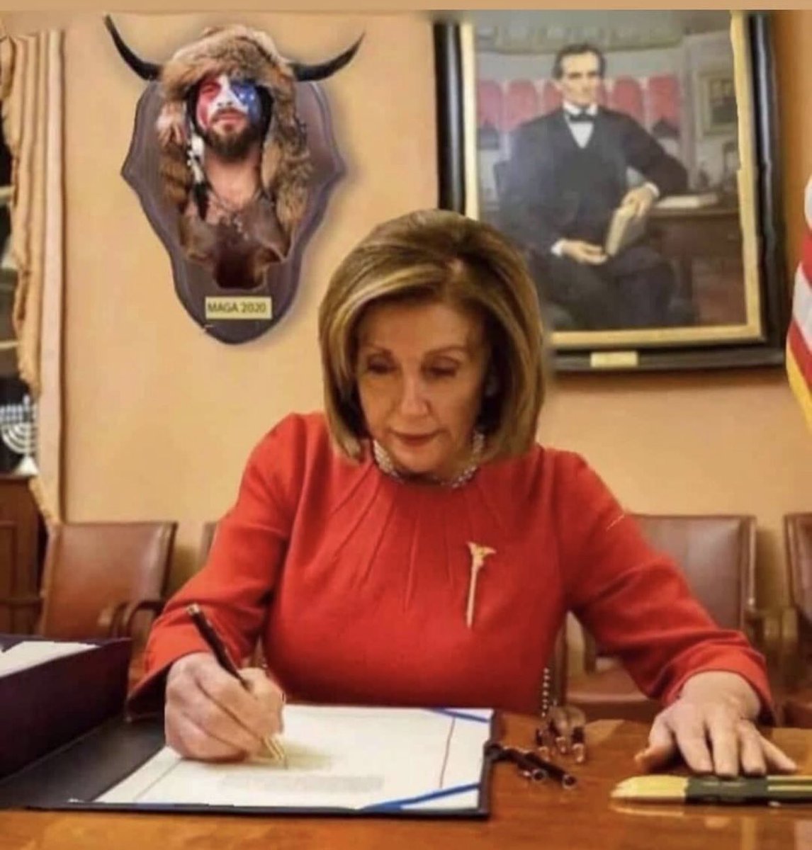 AntiqueDust's tweet photo. Is this impeachment papers being signed? #TrumpBanned #TrumpImpeachment #impeachment https://t.co/ck2qQY0Usr
