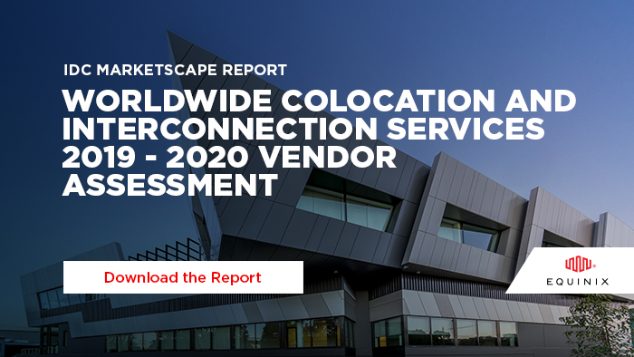 .<a href="/IDC/">IDC</a> MarketScape has named us the leader in colocation and #interconnection services 🎉 That's why customers and partners come to us for higher performance and lower network latency: eqix.it/3mJOibS