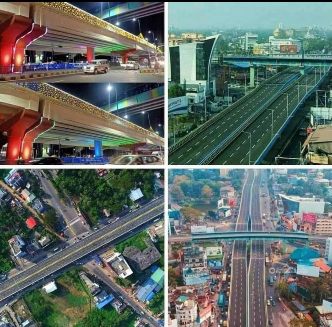 kadakampalli's tweet photo. CM @vijayanpinarayi inaugurated Vyttilla &amp; Kundannoor flyovers today. These flyovers, fully funded by state govt, will tackle traffic congestion in Ernakulam NH.

LDF govt is creating records in infrastructure development &amp; has built as many as 540 bridges across the state so far https://t.co/WsxH3oKssq
