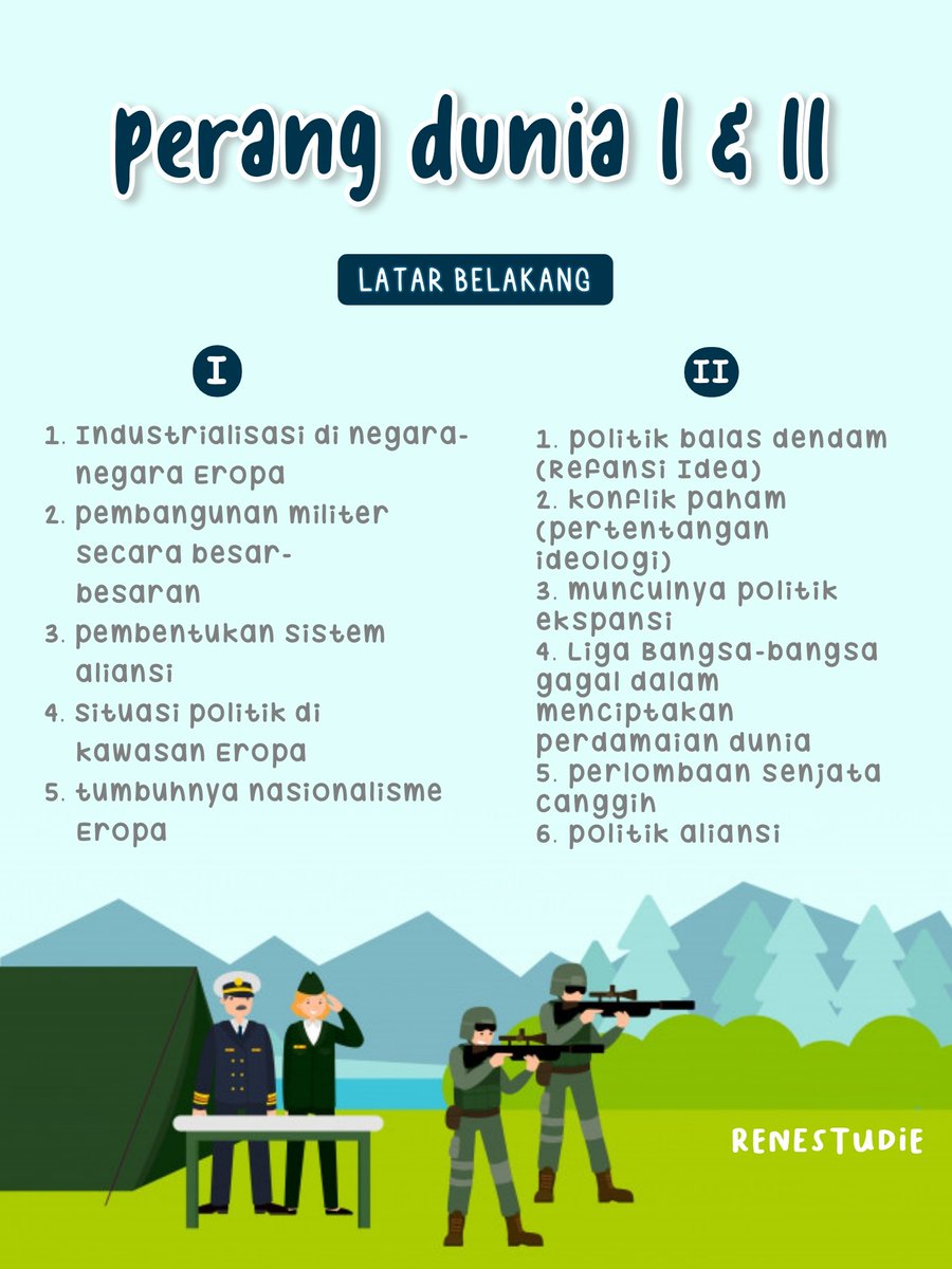 twinklespies's tweet photo. ❏ sejarah: rangkuman perang dunia I dan II // world war I&amp;II ⦅shs⦆༉‧₊˚ https://t.co/42u5J8035U