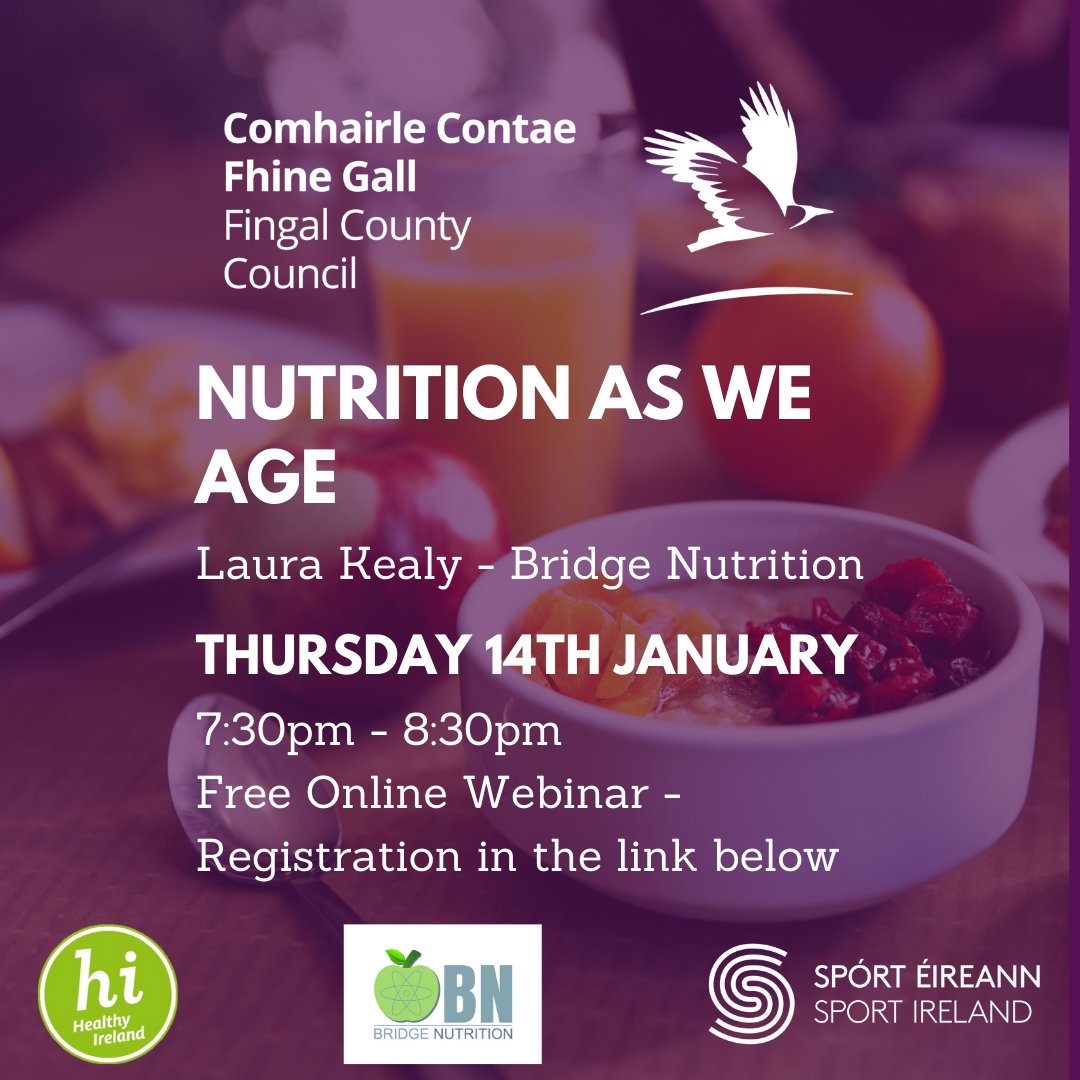 Next up in our #KeepingWellThisWinter Webinar Series is a more in depth look at the vital role Nutrition plays as we age, you can register for this free event at the link here 👉 forms.gle/1QYWJ6UzwFZEoU…  #Nutrition