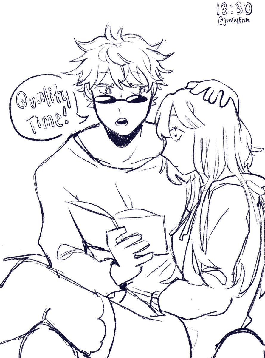 while im still awake, here are some self care gojun doodles i did like... 3 nights ago