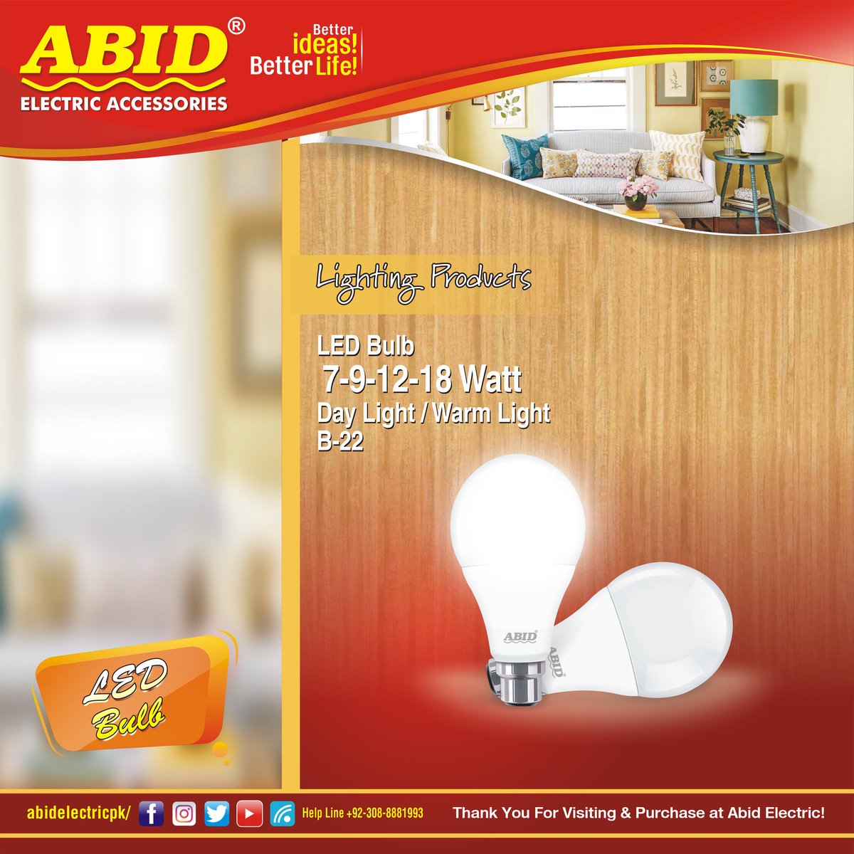 electric_pk's tweet photo. LED BULB
All Range is Available Now
#abidelectricpk #breakeraccessories #electricaccessories #becolightaccessories #switchandsocket #wallandceilingboxes #electricwireandcable https://t.co/JlmCQDxI56
