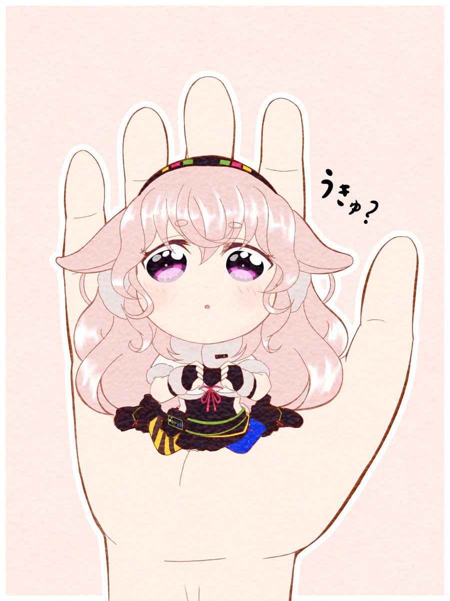 「うきゅ?
 #めめアート 」|岩田(小田) 俊介のイラスト