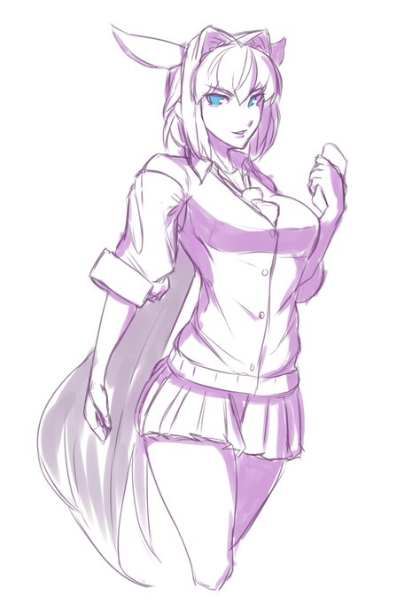 #FGO #カイニス #イラスト好きさんと繋がりたい 
カイニスちゃん落書き 