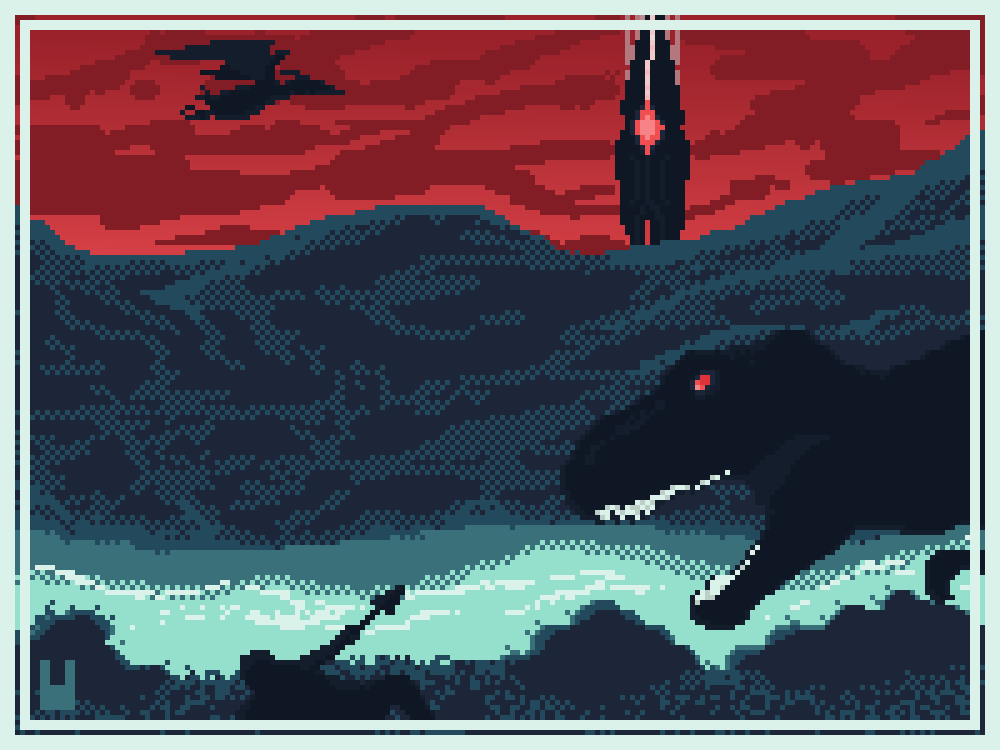 OneRabbitJelly's tweet photo. I've been obsessed with Ark lately. 

#pixelart #pixelartist #ARK #ArkSurvivalEvolved @StudioWildcard_ #dinosaurs #trex #asepriteart #aseprite https://t.co/XMAnQwWxpu