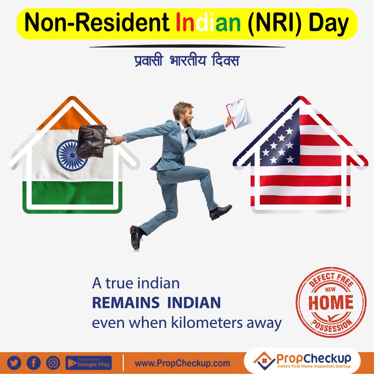 Exclusive Home Inspection Services For NRIs Homebuyers. 

Happy NRIs Day🇮🇳

#propcheckup #homeinspections🏚 #homeinspectionday  #newhomeowner #newhomebuyers #maharashtra_ig #mumbai #pune #sürat #thane #indianwedding #india #NRIDay
