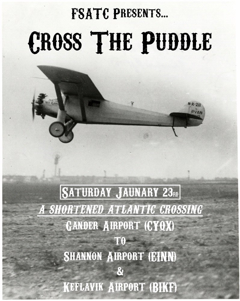 SimverseDiscord's tweet image. Please join us for another wonderful event! This time we’re crossing the puddle by shortening our Atlantic flight! The event will begin at 1600z (11am EST) We look forward to flying with you!
