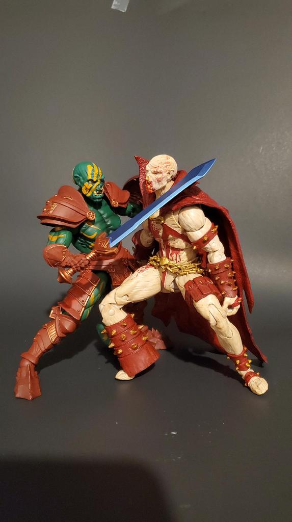 ImmortalCollec1's tweet photo. Same head sculpt different paint!!! #MythicLegions and #McfarlaneToys check out more of our sculpts at #ImmortalCollections https://t.co/DdvsJfL8ev