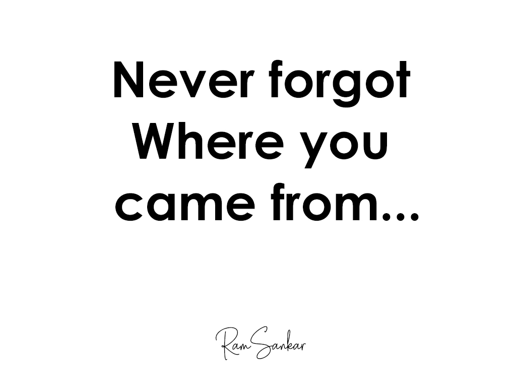 Ramsankar_c's tweet photo. No matter how high you climb, never forget where you came from. It’s what has helped make you who you are today. Always stay humble and appreciative of those who elect to make the journey with you. Keep your focus on where you want to go and never let fear get in the way. #quotes https://t.co/CHJtGkx0pf