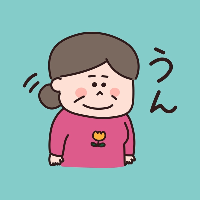 Kikuko ストックイラスト Pa Twitter 素直にうなづくお母さん うなづく おばさん お母さん イラスト イラスト好きさんと繋がりたい ゆるい絵 ゆる絵