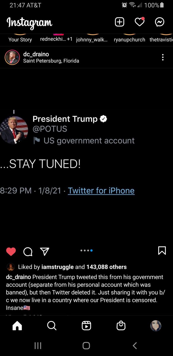 DreamingTall's tweet photo. Announcement from the President. Because fuck Twitter's commie ass! https://t.co/CzJ1EkwaVn